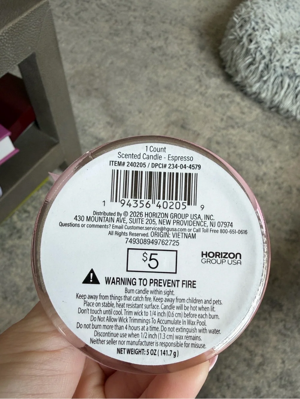 Espresso Martini Valentine’s Candle from Target